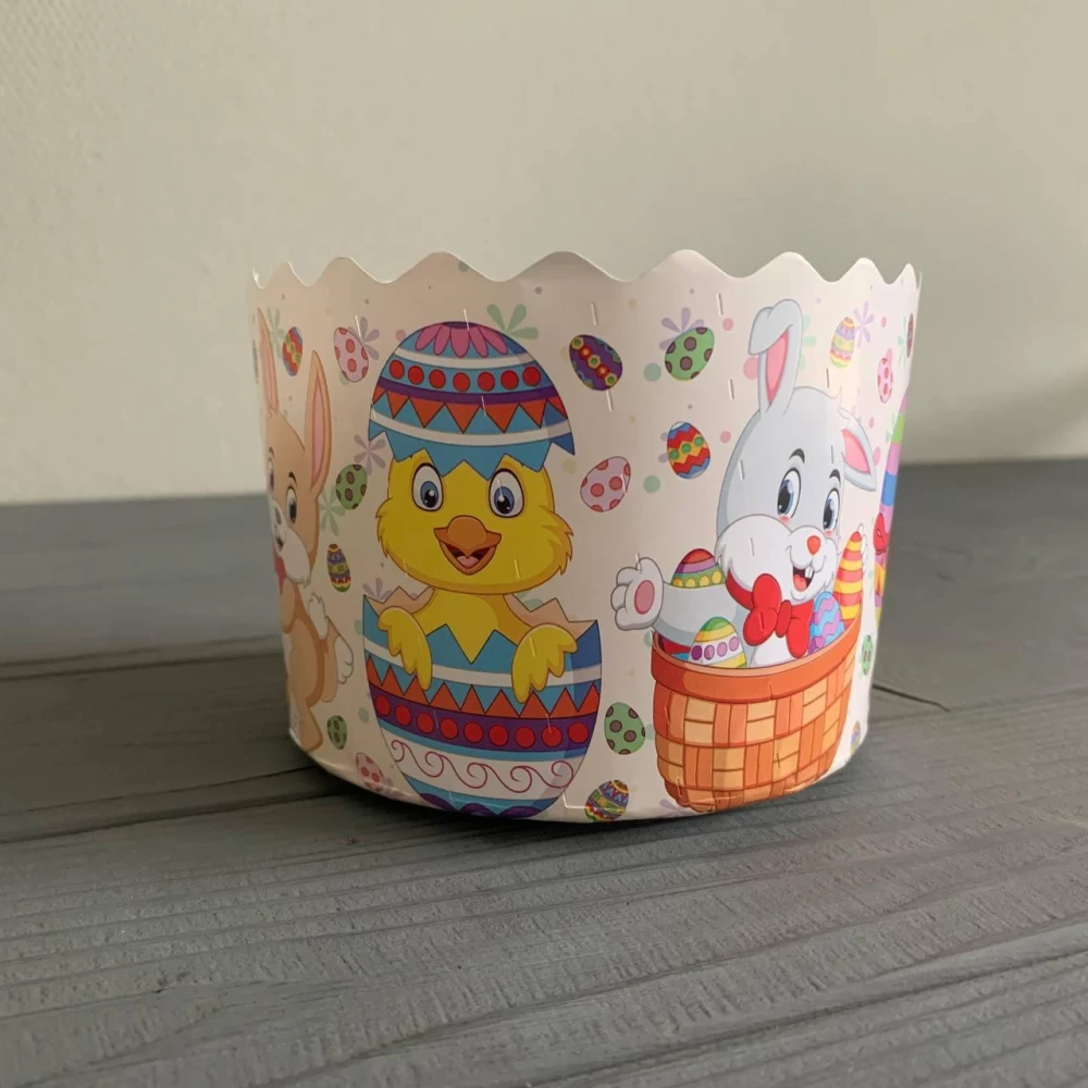 Форма для паски біла “Казкові“ Ø110 мм, висота 85 мм ФП40