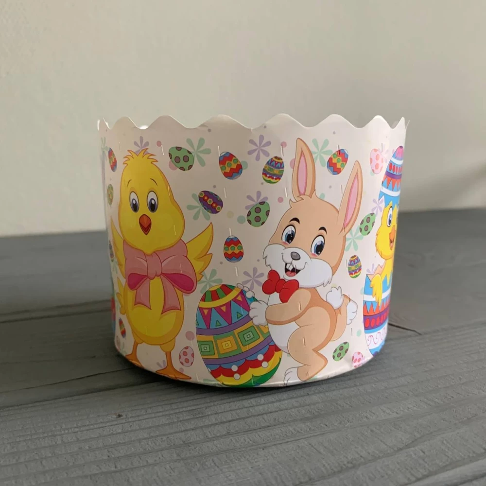 Форма для паски біла “Казкові“ Ø110 мм, висота 85 мм ФП40