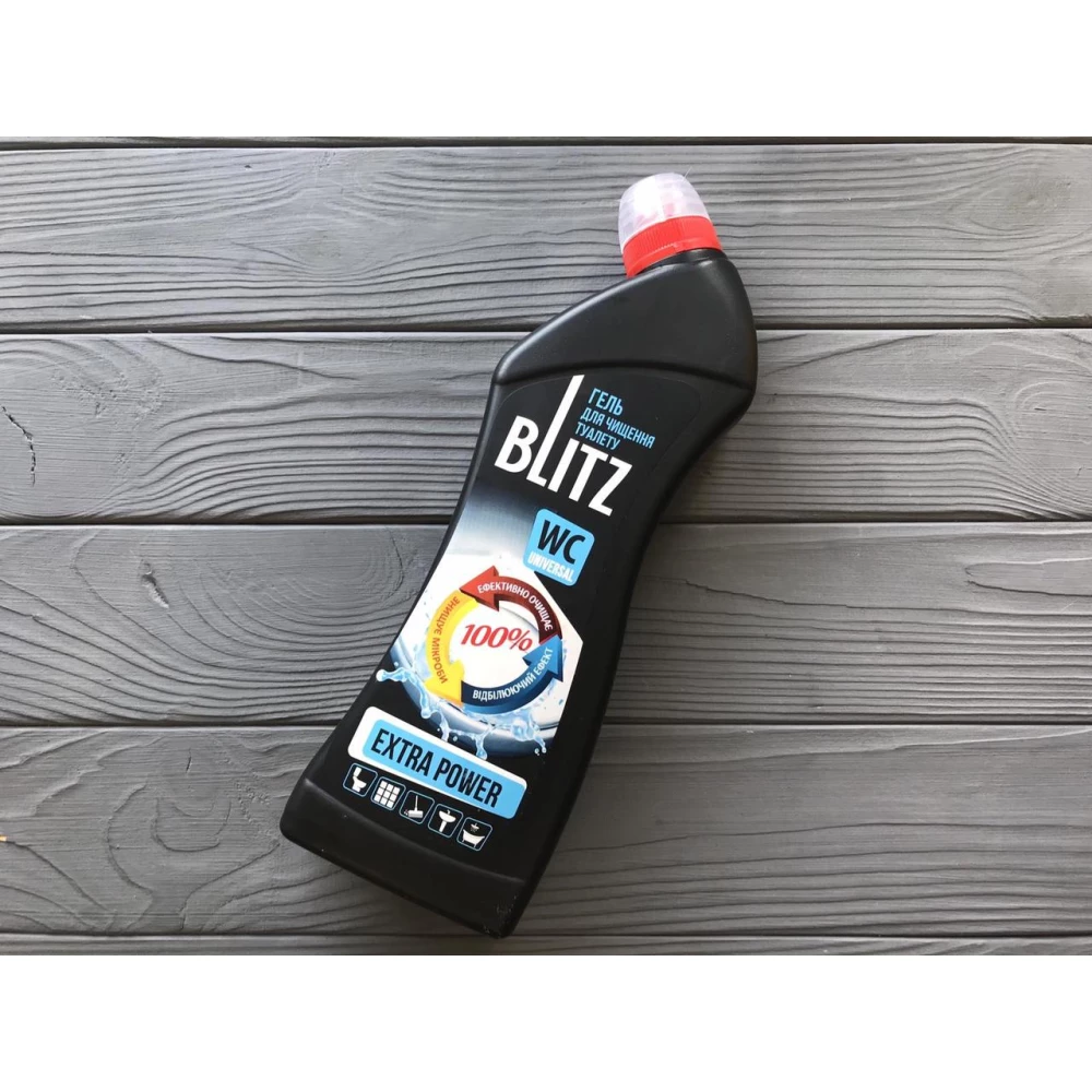 Гель для чищення унітазів “Blitz Extra Power“ 0,75кг ПЕ пляшка