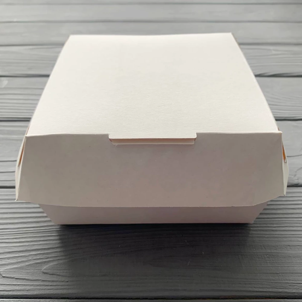 Коробка для бургера біла 120х120х70 мм (100шт/уп)