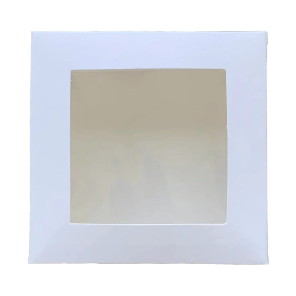 Коробка для конфет белая 110х110х37 KPK60