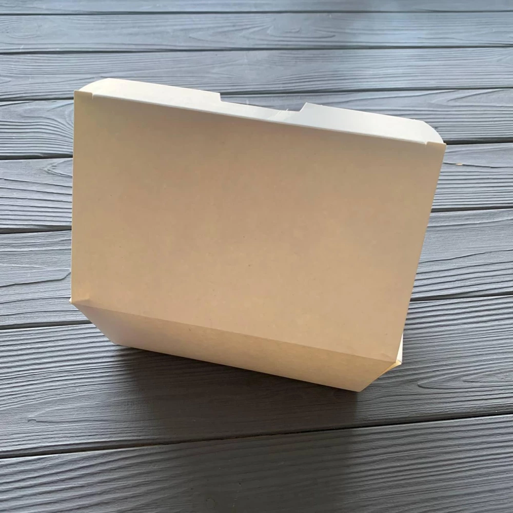 Упаковка паперова велика біла для суші та снеків 165х105х58 мм (25шт/уп|4уп/ящ)