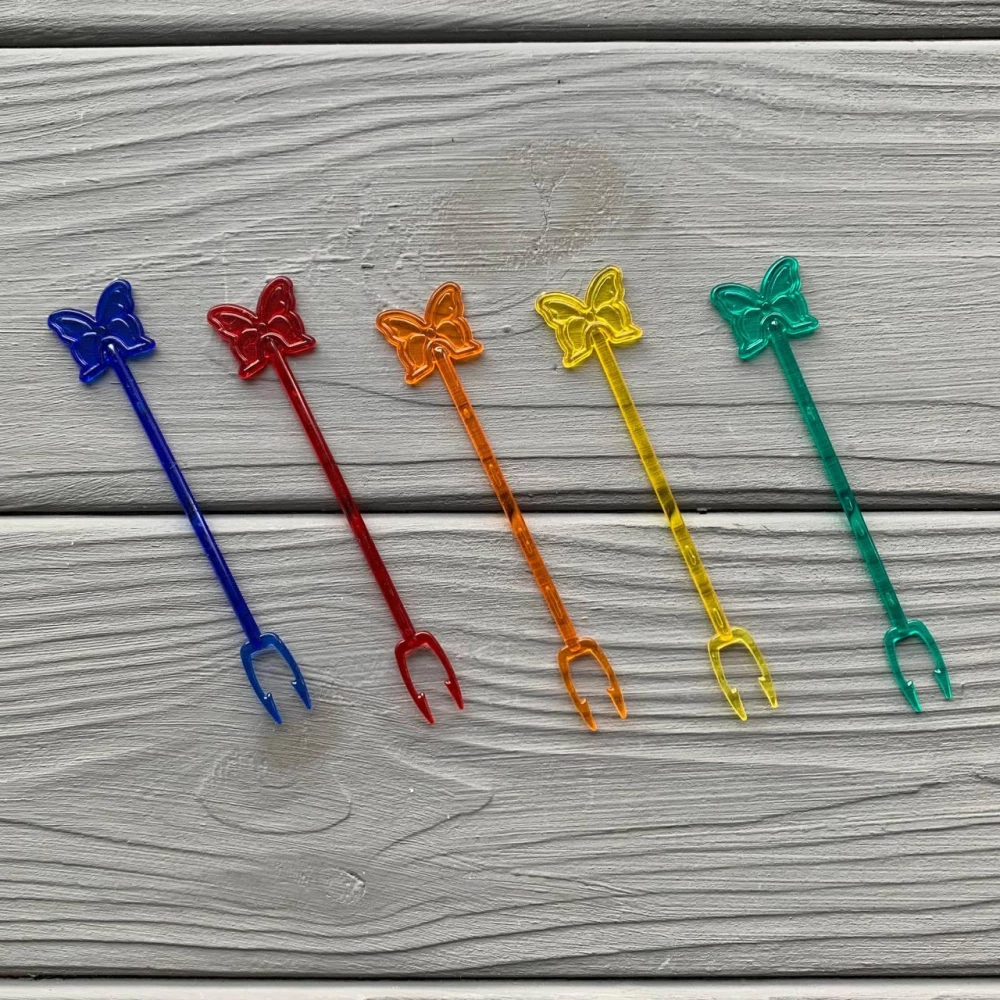 Прикраса-шпажка “Метелик-Кленовий лист“ (1000шт/уп|20000шт/ящ)