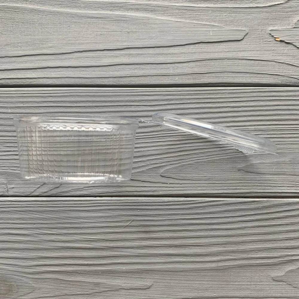 Соусник OVAL 80 мл PET з кришкою (100шт/уп|1000шт/ящ)