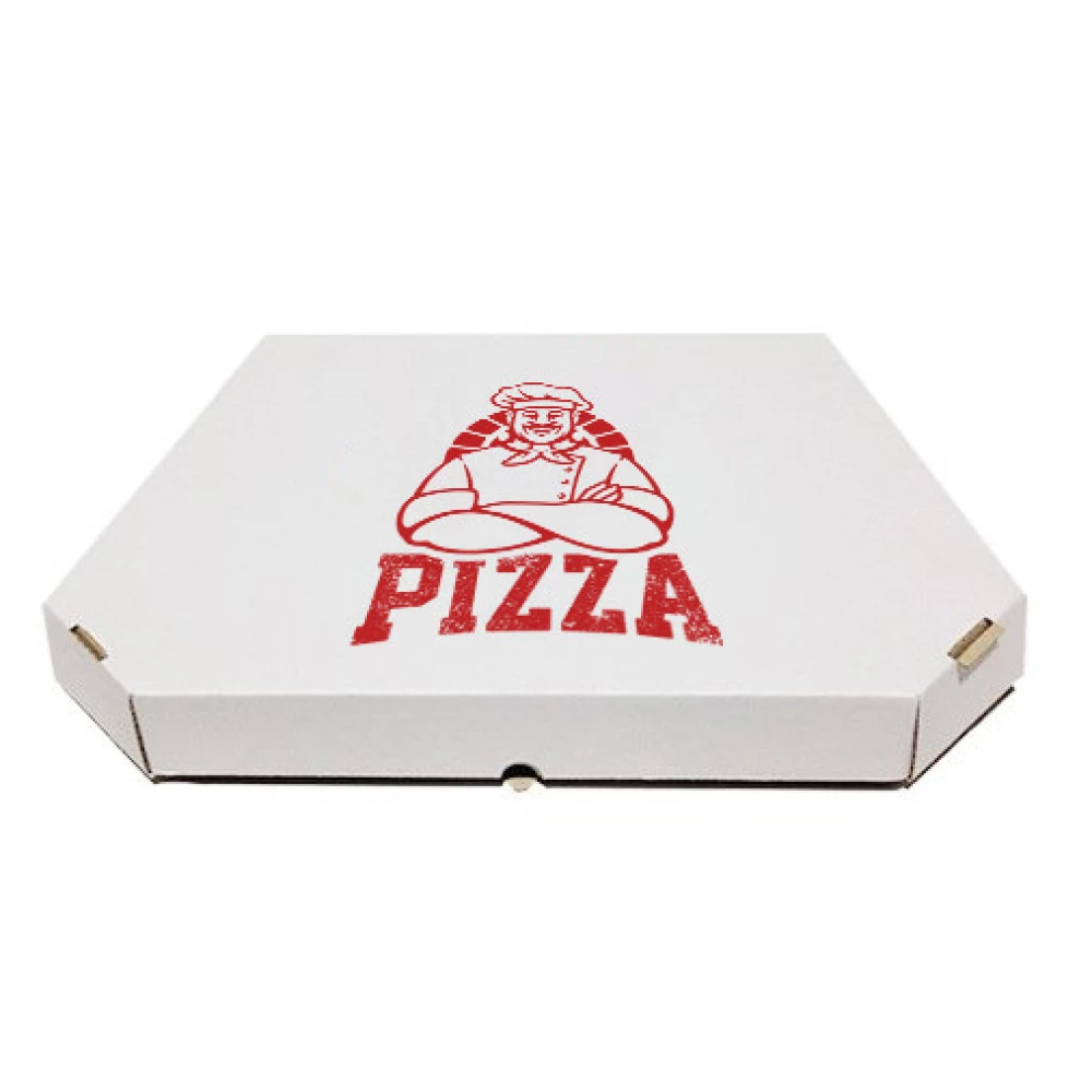 Коробка для піци c малюнком Cook 400Х400Х40 мм (Червона печатка)