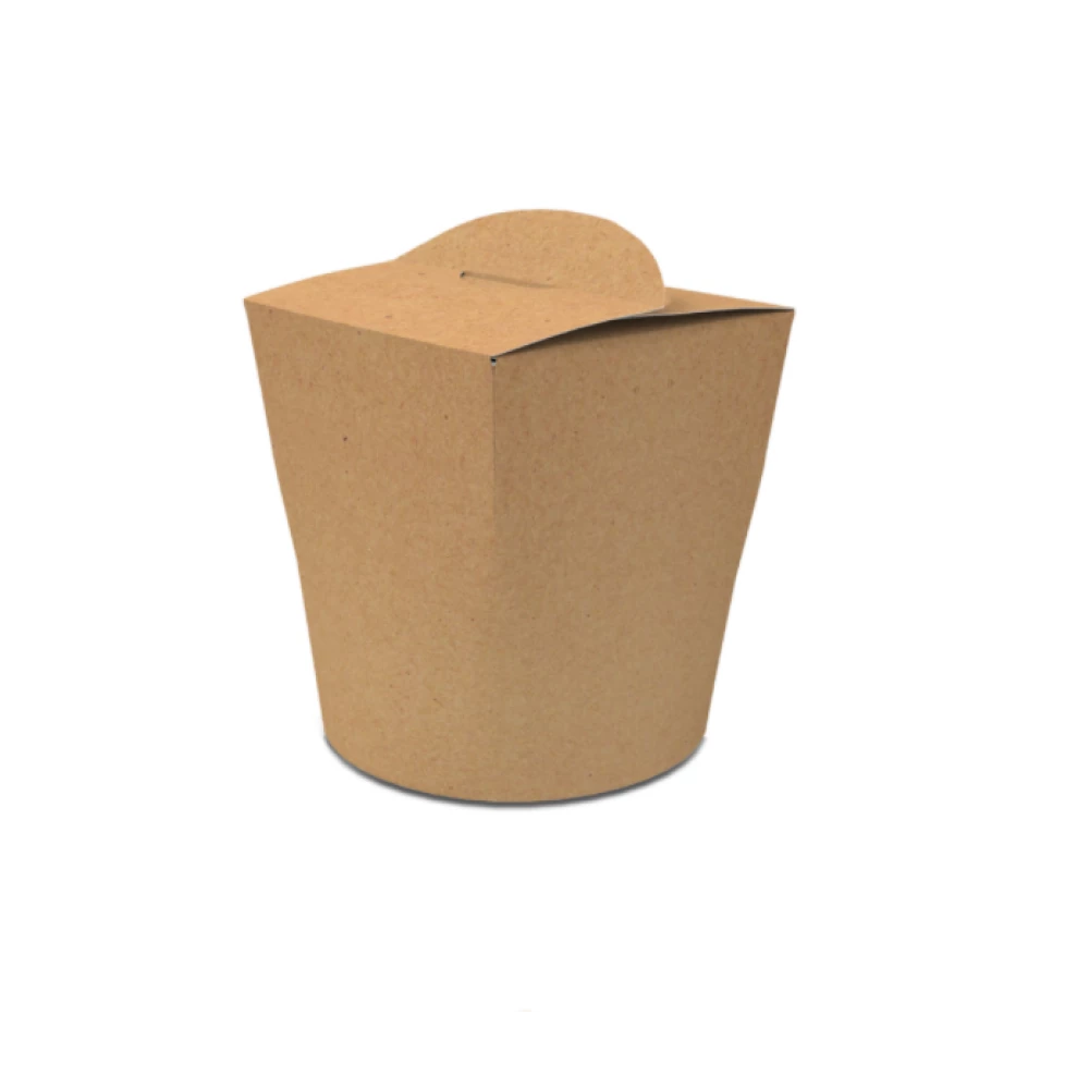 Коробка для локшини і салатів 600 мл. Крафт (50шт/уп)