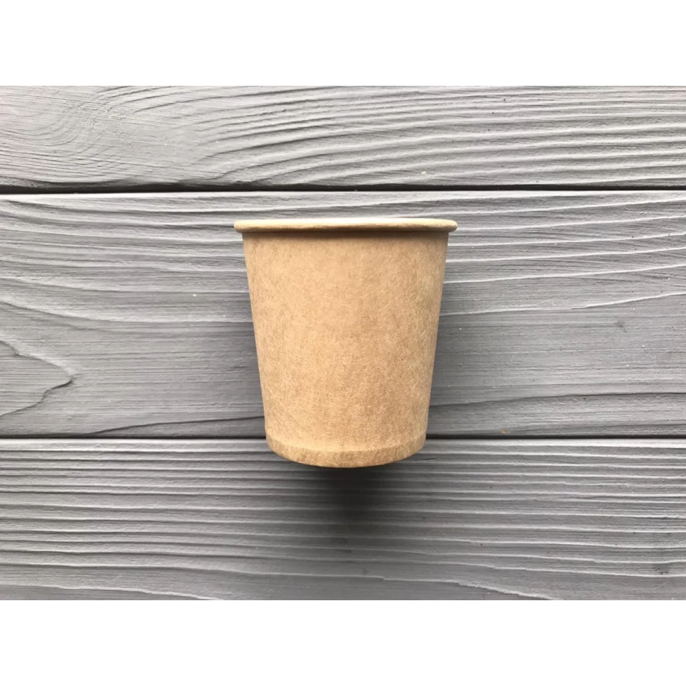 Стакан крафт одношаровий 110мл KV (4200шт/ящ)