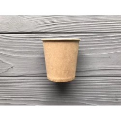 Стакан крафт одношаровий 110мл KV (4200шт/ящ)