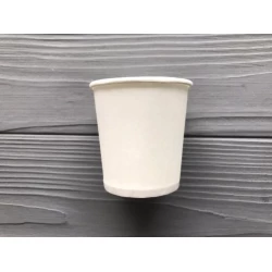 Стакан білий одношаровий 110мл KV (4200шт/ящ)