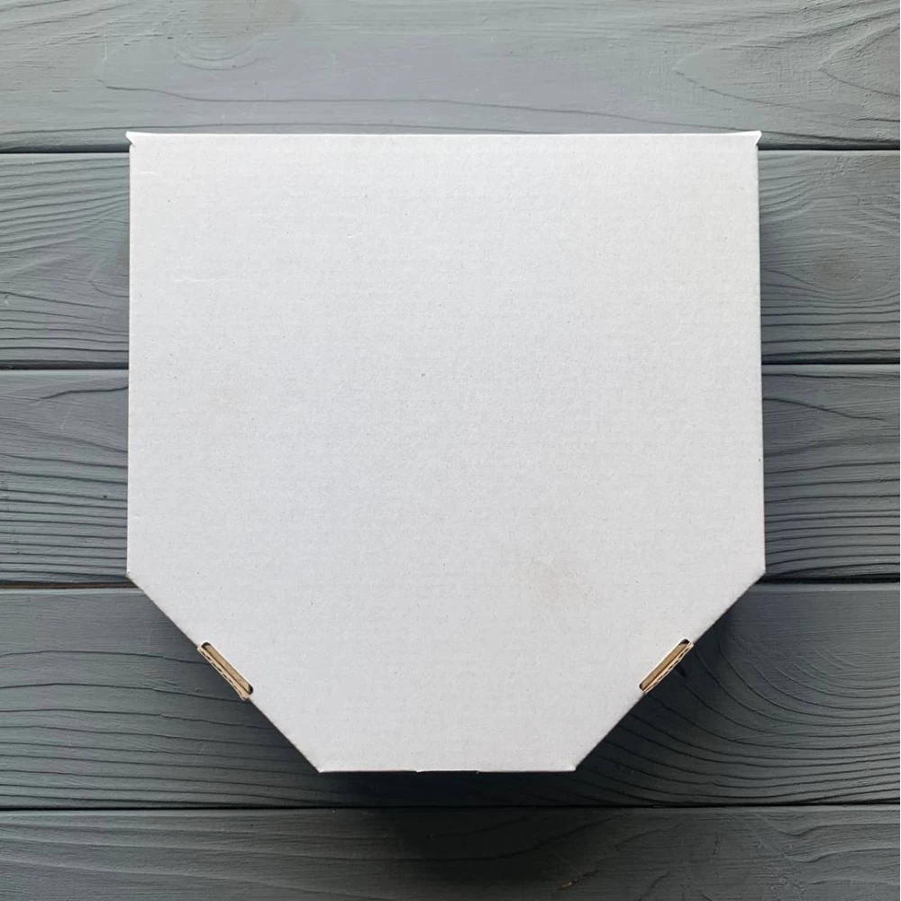 Коробка для піци біла 200х200х50мм (100шт/уп)