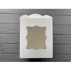 Коробка для пасхи 170х170х210 мм крейдована біла KPP3