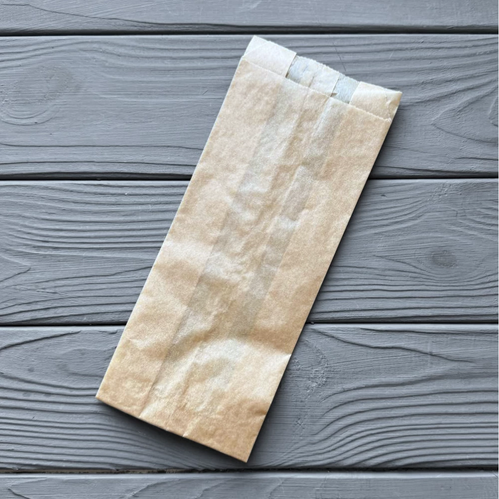 Пакет саше коричневий 230х90х50 мм (середньої жиростійкості) 148Ф