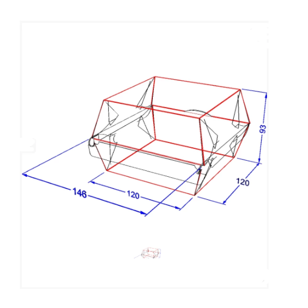 Упаковка для бургерів максі Темна клеєна (75шт/уп)