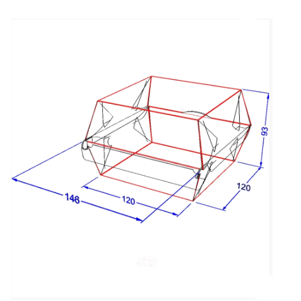 Упаковка для бургерів максі Біла клеєна (75шт/уп)
