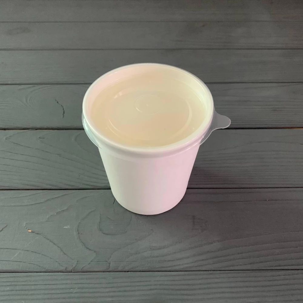 Супник бумажный Белый 600мл с крышкой ПП115-х (25шт/уп|450шт/ящ)