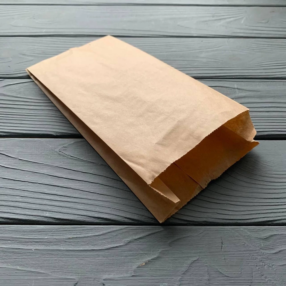 Пакет саше коричневый 230х110х40 мм 50гр/м2 (максимальная жиростойкость) 227Ф