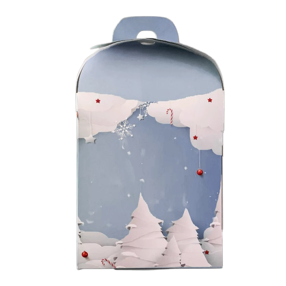 Коробка для сладостей “Веселых праздников 2023“ 120х120х150 мм KPK63