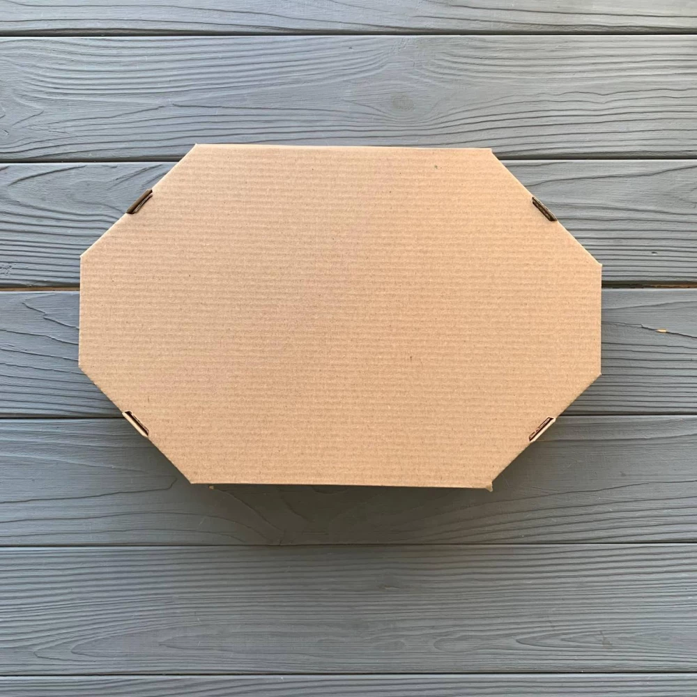 Картонна упаковка для чебуреків (хачапурі) 295х191мм (100шт) PL295*191