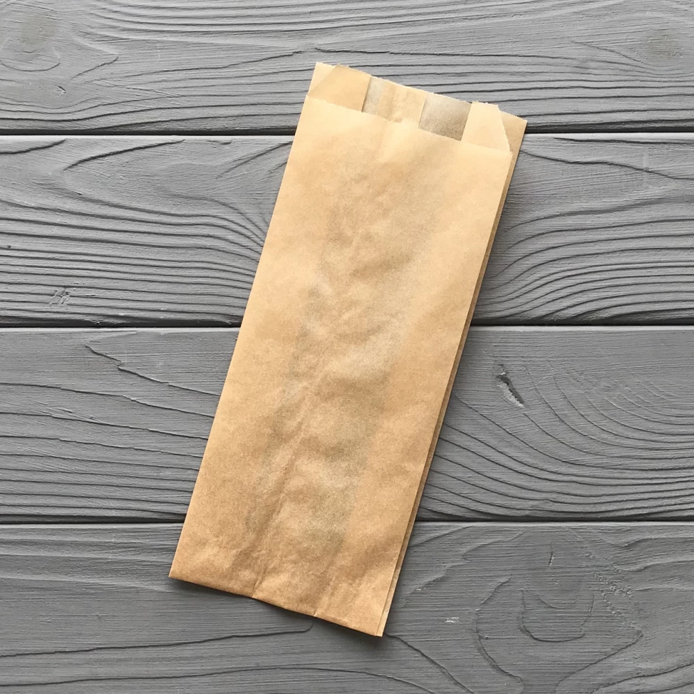 Пакет саше коричневый 230х90х50мм 168Ф жиростойкий