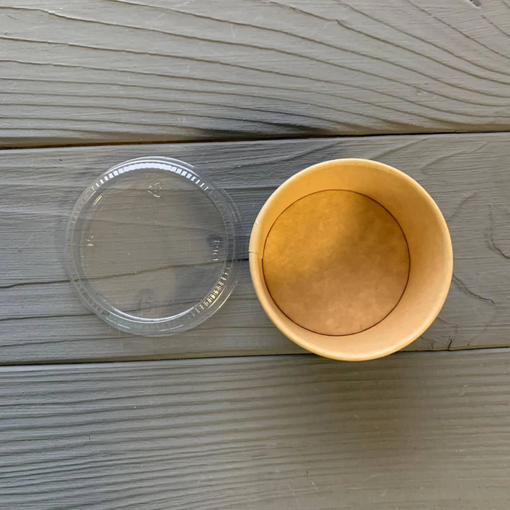 Соусник паперовий чорний/крафт з кришкою 60мл D60(100шт/уп|1000шт/ящ) SPB60