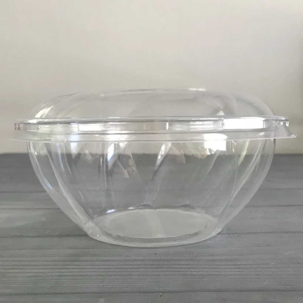 Салатник з кришкою 850 мл (прозорий низ, прозорий верх) 850P