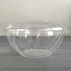 Салатник з кришкою 850 мл (прозорий низ, прозорий верх) 850P