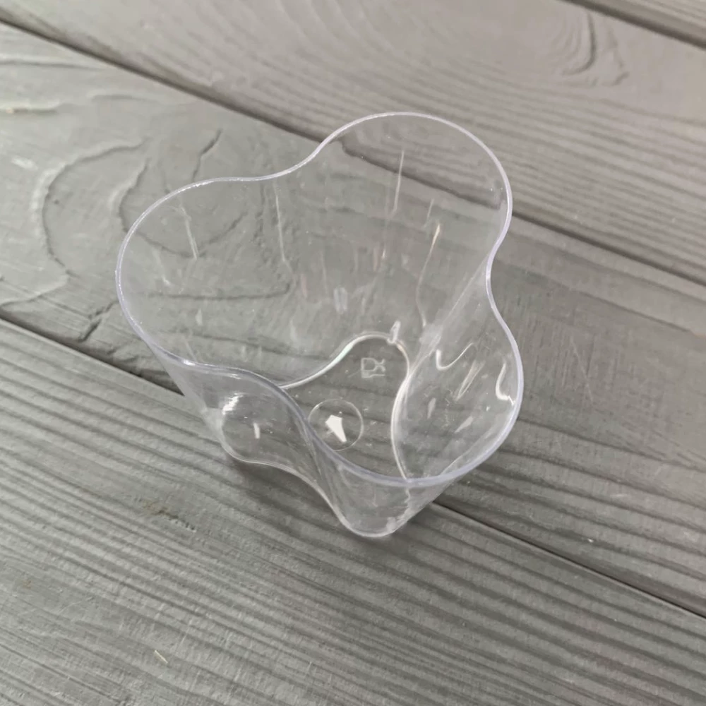 Десертниця склоподібна прозора “Фіалка“ 120мл (300шт/ящ|20шт/уп) ГП541