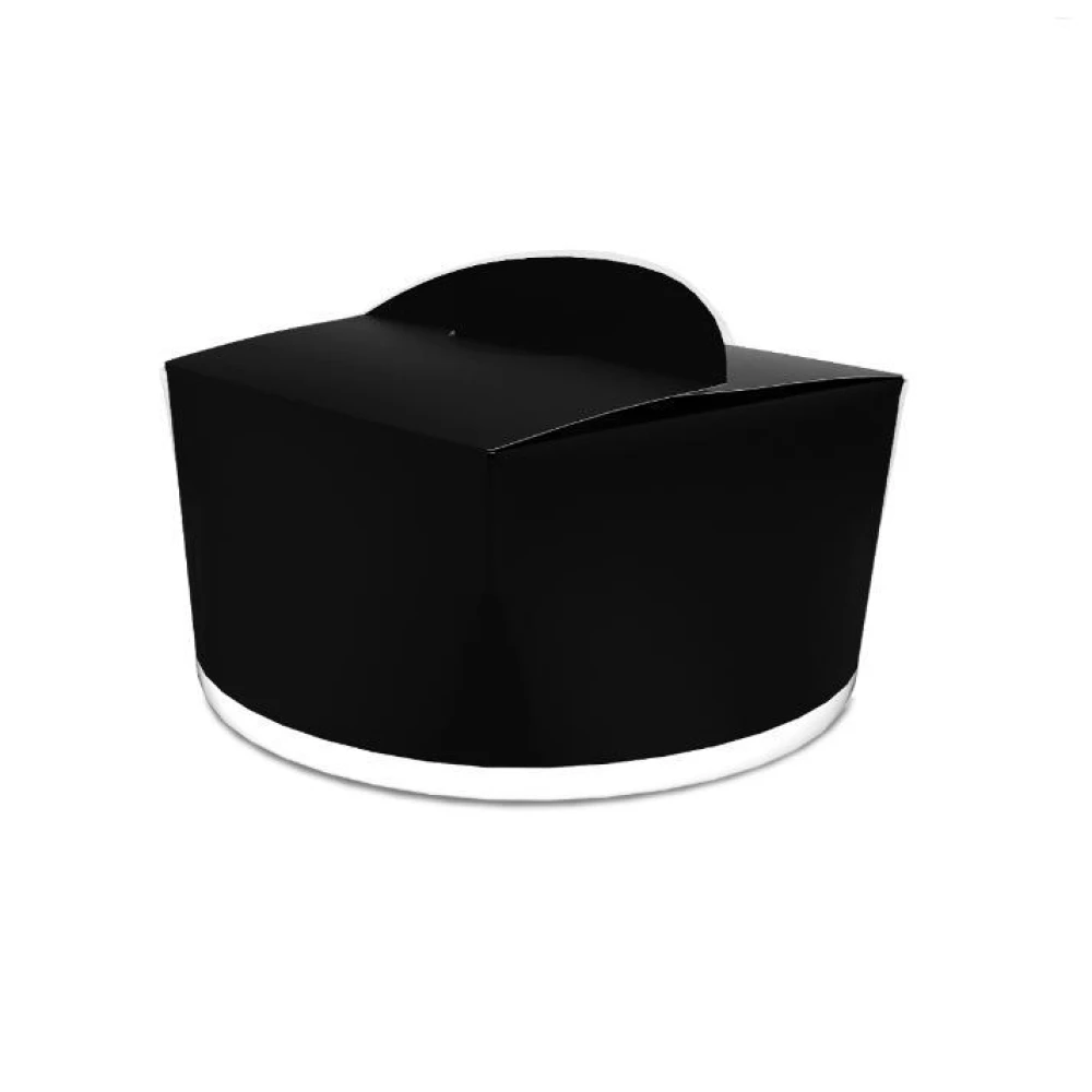 Коробка для локшини і салатів 1,2 л. Чорна