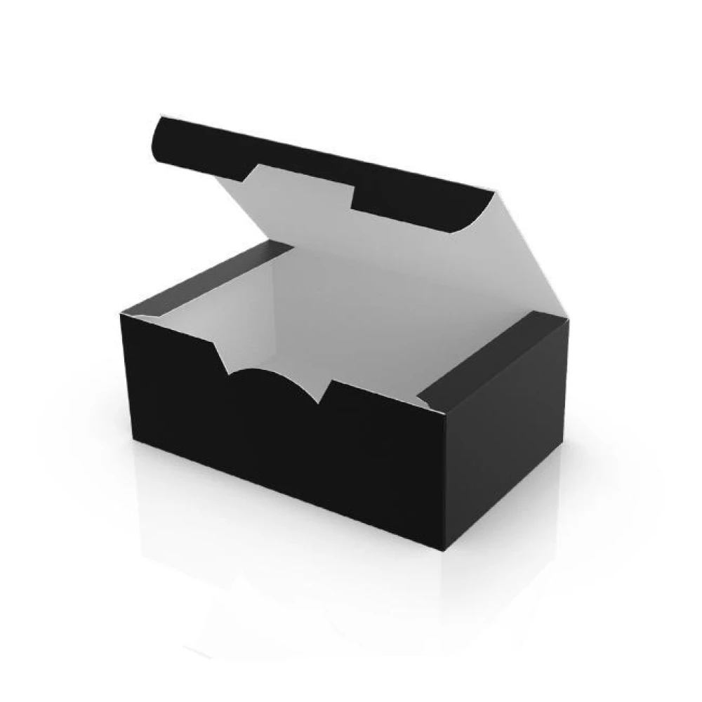 Картонна упаковка снек бокс “Міні“ Чорна