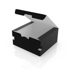 Картонна упаковка снек бокс “Максі“ Чорна