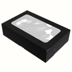 Картонна коробка для солодощів “Максі“ Чорна