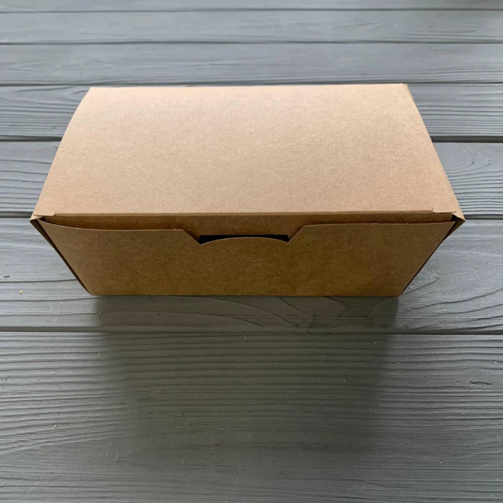 Упаковка паперова велика КРАФТ для суші та снеків 165х105х58 мм (25шт/уп|8уп/ящ)