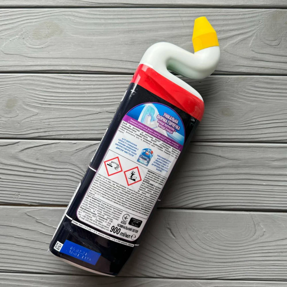 Рідина для чищення унітазів DUCK “ Суперсила“ 900мл