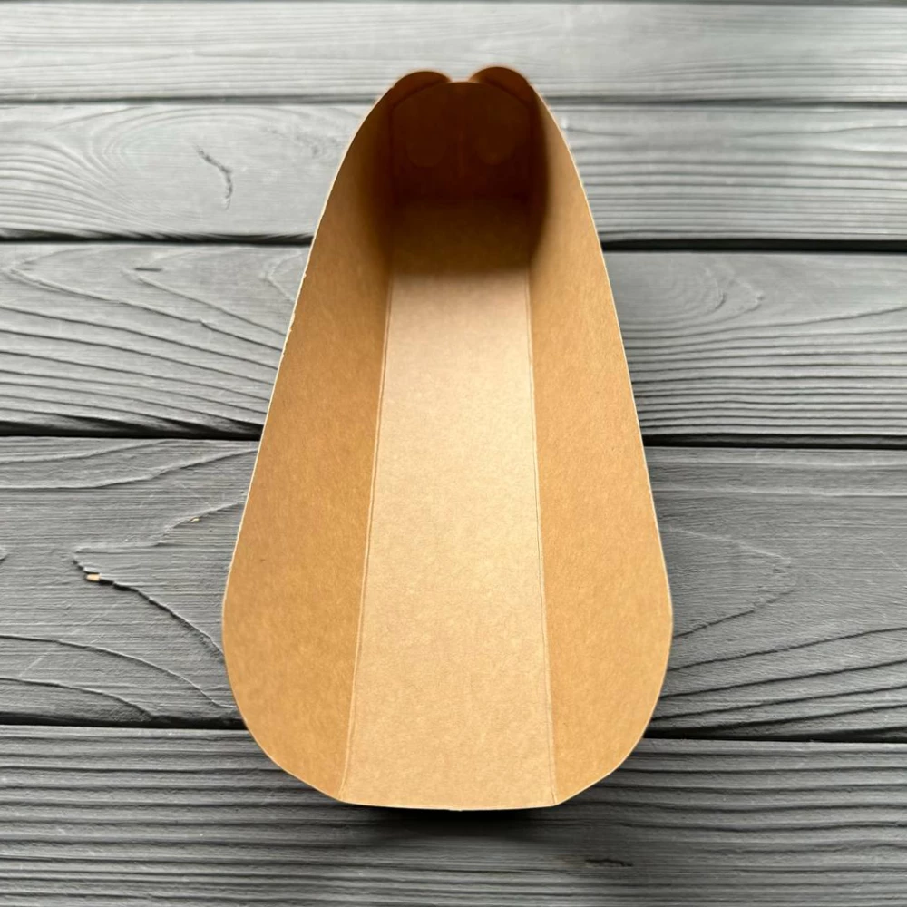 Упаковка для хот-дога клеєна 200х40х40мм Крафт PLHK