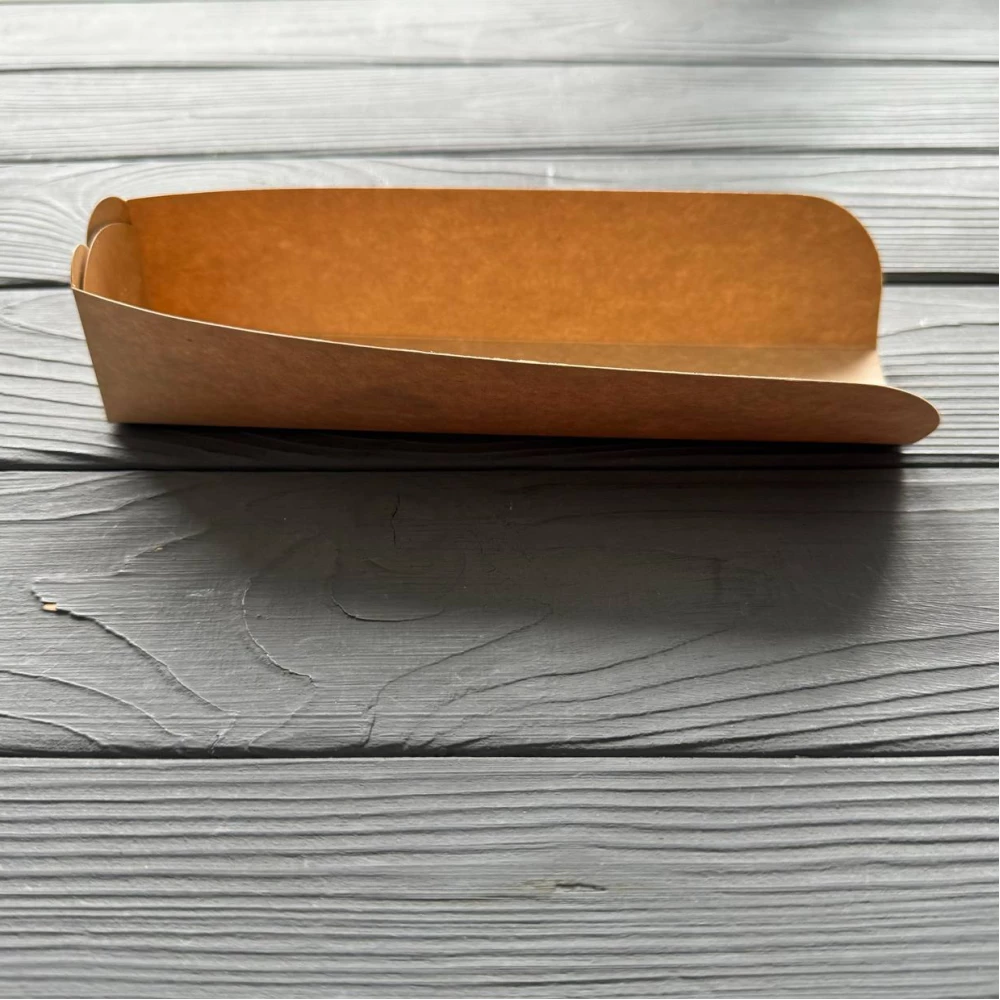 Упаковка для хот-дога клеєна 200х40х40мм Крафт PLHK