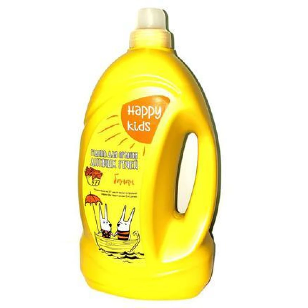 Рідина для прання “Happy kids“ жовта 4л ПЕ каністра