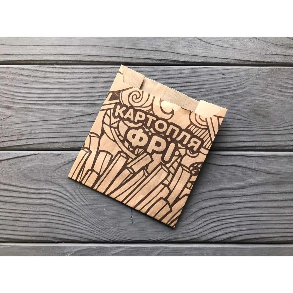 Упаковка для картофеля фри средняя (100-150г) 33Ф