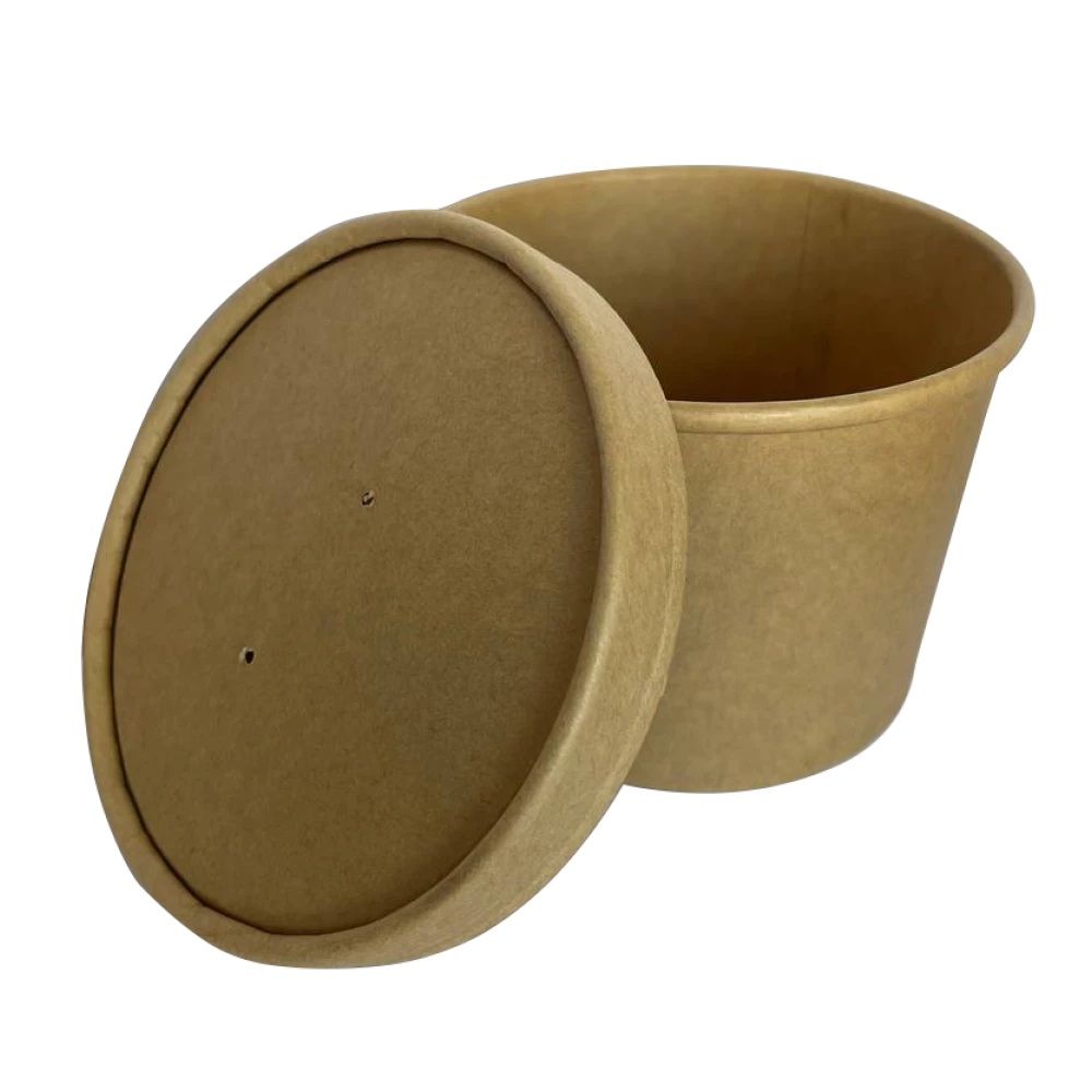 Кришка крафт до супника 580мл D-115мм (25шт/уп|500шт/ящ) HD115KRK