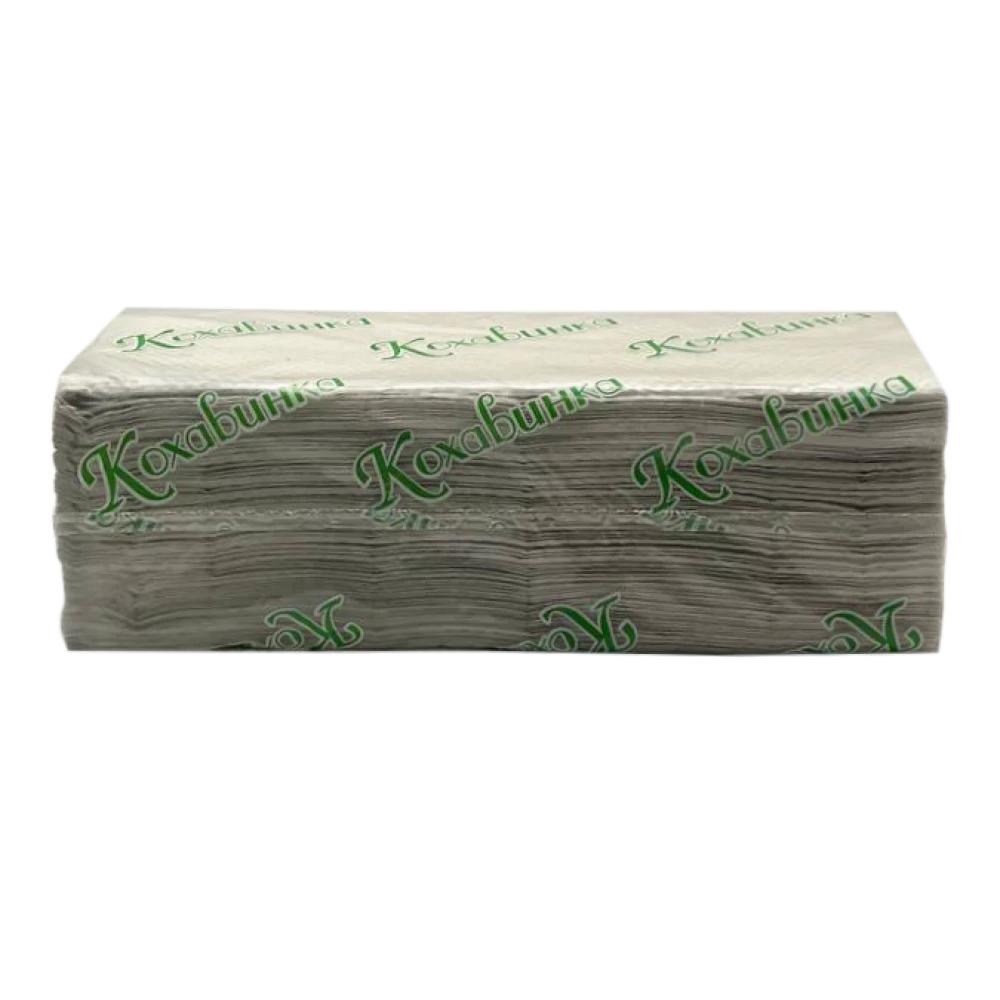 Паперові рушники V сірі Кохавинка (170шт/25ящ)