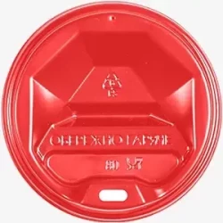 Кришка для стакана 79 мм червона