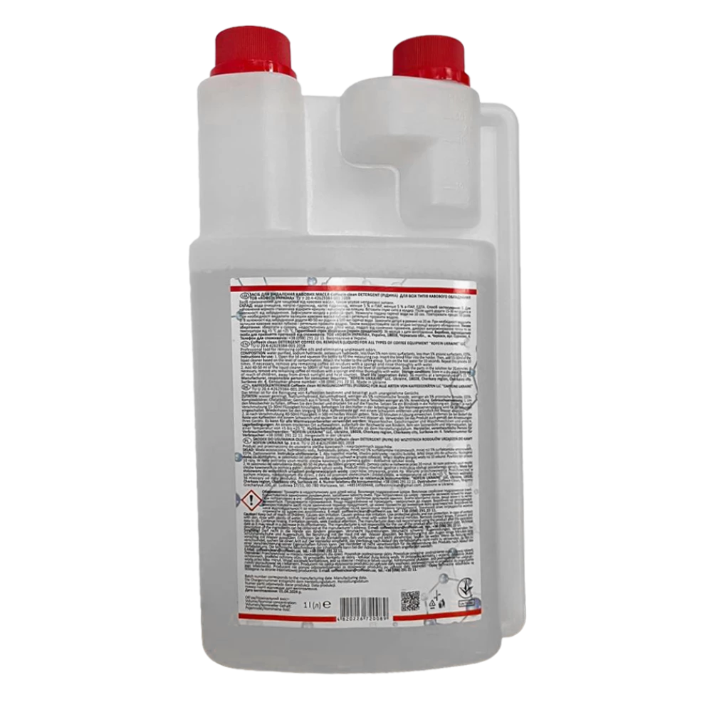Рідина/гель “Coffeein clean“ для видалення кавових масел 1л