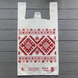 Пакет майка 30x50 Вишивка 50 Мкм (під закон) (100шт/уп,5уп/ священний)