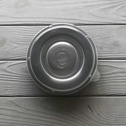 Супник (салатник) чорний з кришкою 350мл RB-350 (400шт/ящ)