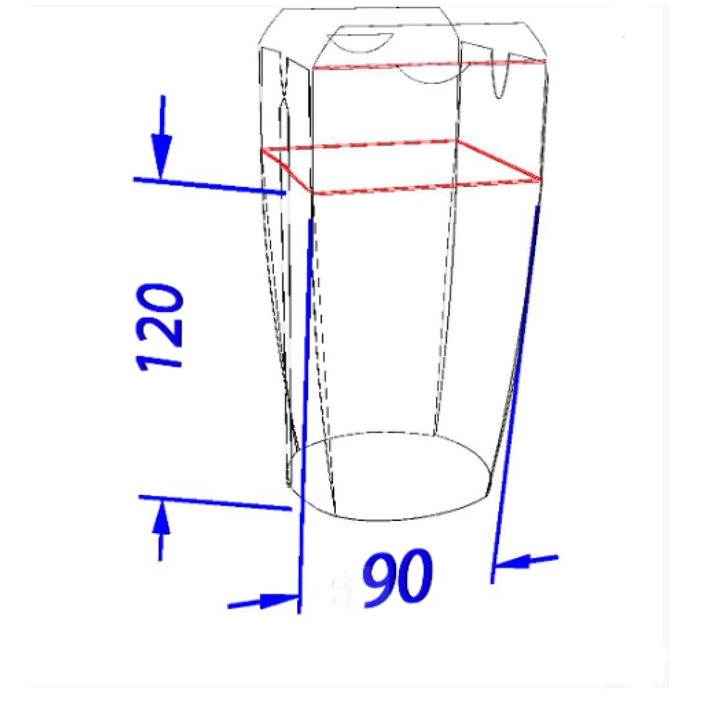 Коробка для локшини і салатів 900 мл. Біла
