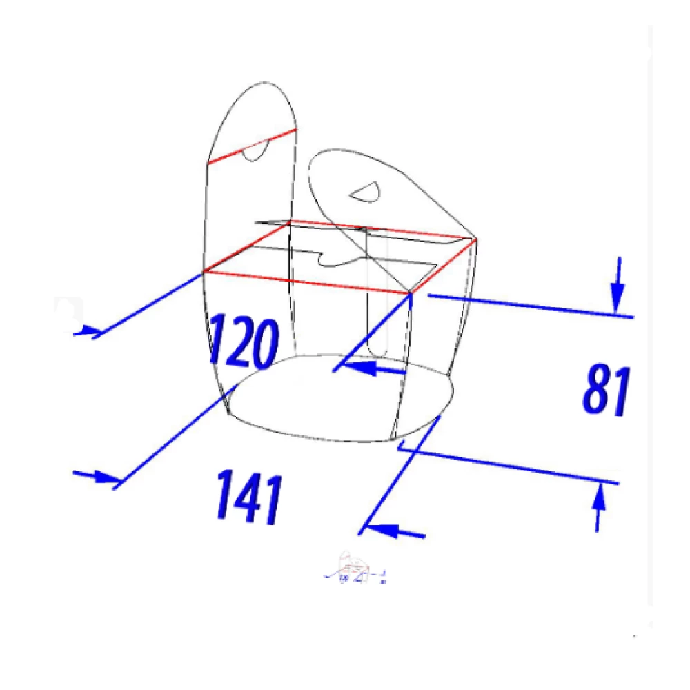 Коробка для локшини і салатів 1,2 л. Біла