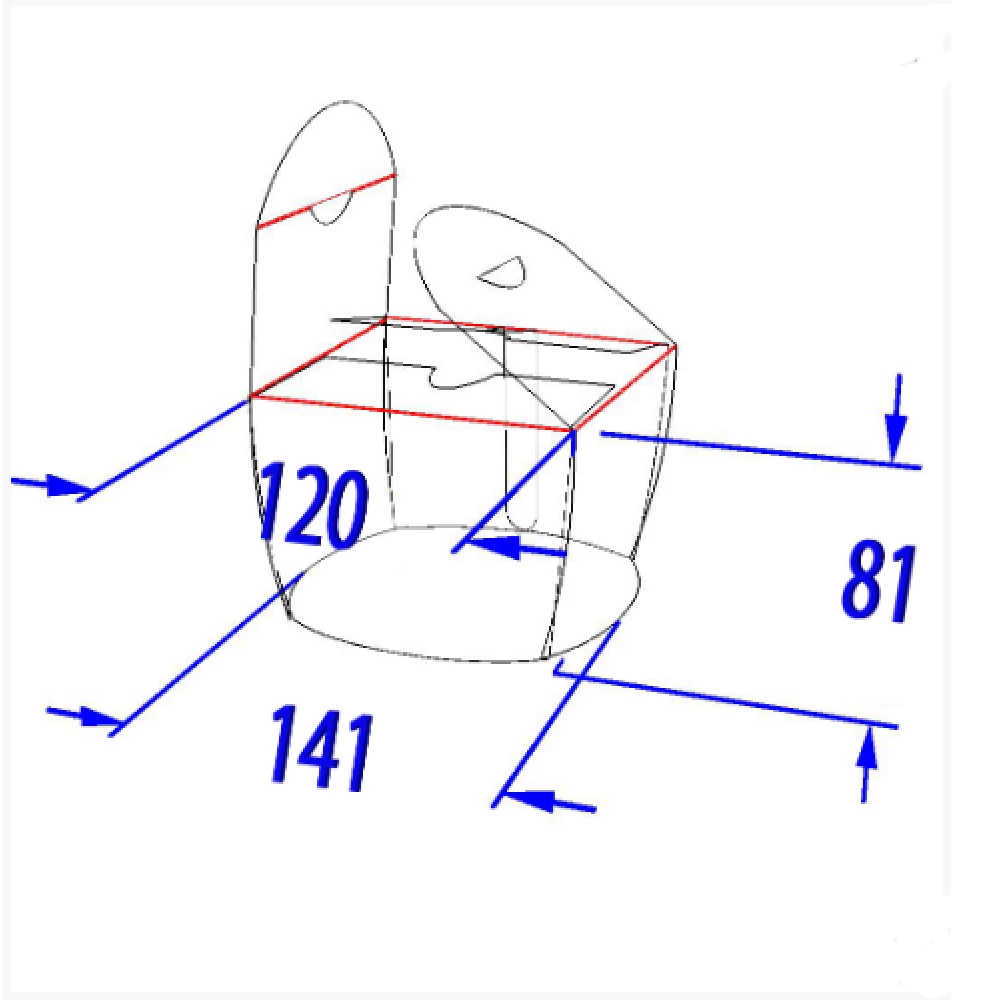Коробка для локшини і салатів 1,2 л. Світла