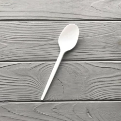Ложка столова середня PS біла (100шт|уп/36уп|ящ)