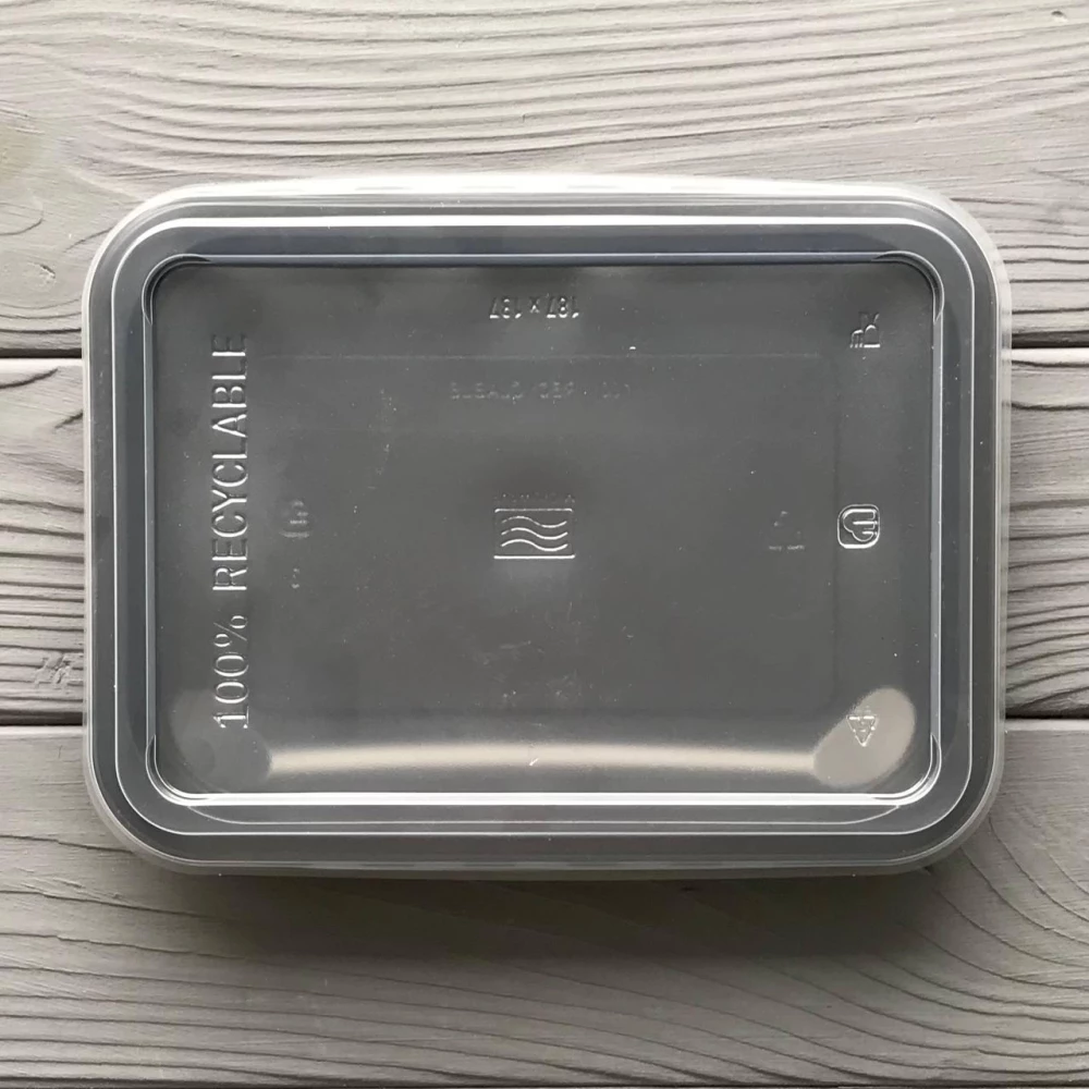 Кришка PP для контейнера 187х137 Т1/Т2 прозора (400шт/ящ) КТ1/2