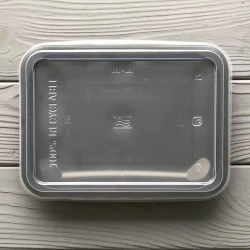 Кришка PP для контейнера 187х137 Т1/Т2 прозора (400шт/ящ) КТ1/2