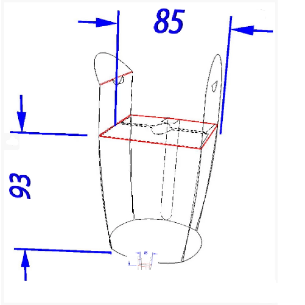 Коробка для локшини і салатів 600 мл. Темна (50шт/уп)